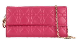 Lady Dior Wallet On Chain, Leather, Pink, 3*